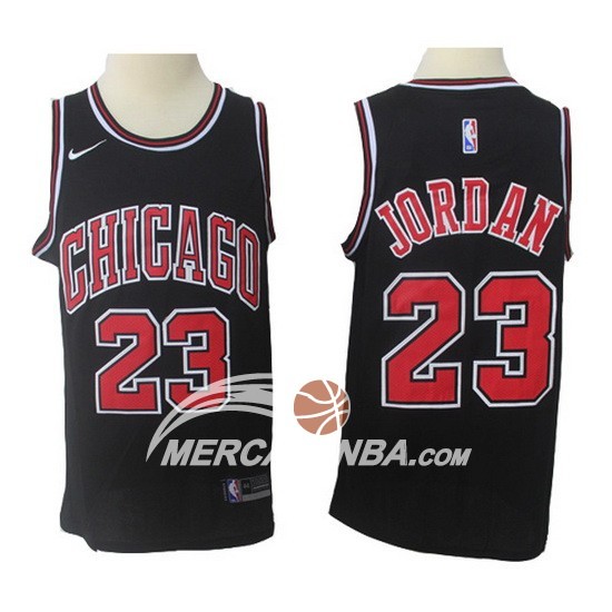 Maglia NBA Bulls Michael Jordan Nike Nero